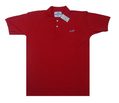 Camisa Polo Hollister Vermelha